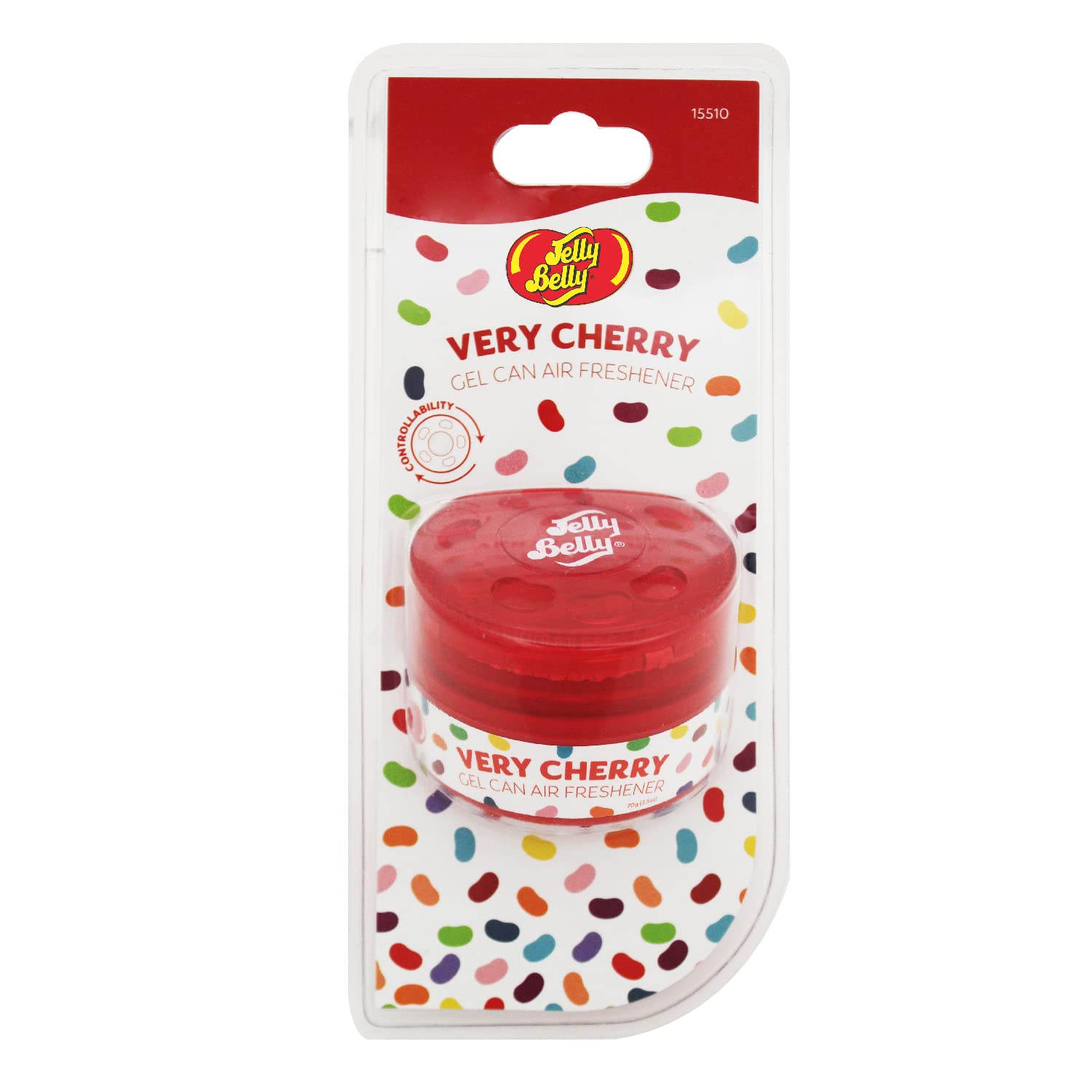 Jelly Belly Car Air Freshener - Very Cherry Gel Can Car Freshener. Car ...